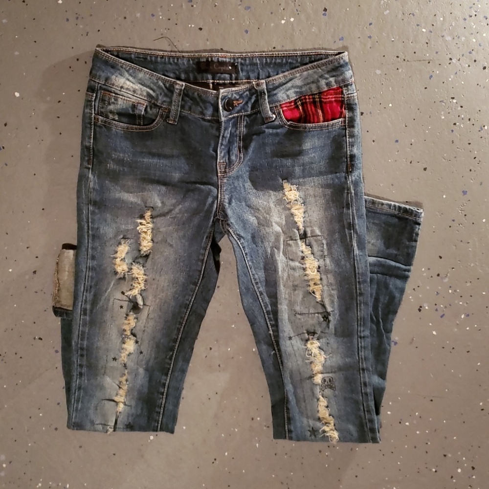 Black Crystal Jeans